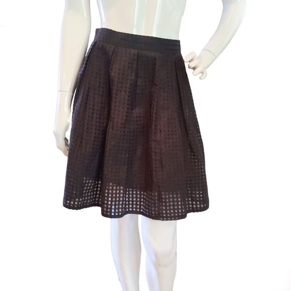 Oak + Fort Black Mini Skater Pleated Skirt - Picture 6 of 9